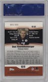 Ben Roethlisberger from the 2004 Topps Pristine set graded by PSA and given an overall grade of 10.