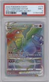 Charizard VSTAR from the 2022 Pokemon SWSH set graded by PSA and given an overall grade of 9.