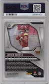 Jayden Daniels from the 2024 Panini Prizm set graded by PSA and given an overall grade of 10.