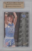 Larry Bird from the 2012-13 Fleer Retro set graded by Beckett and given an overall grade of 9.5.
