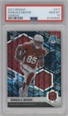 Rondale Moore from the 2021 Panini Mosaic set featuring a Genesis parallel graded by PSA and given an overall grade of 10.