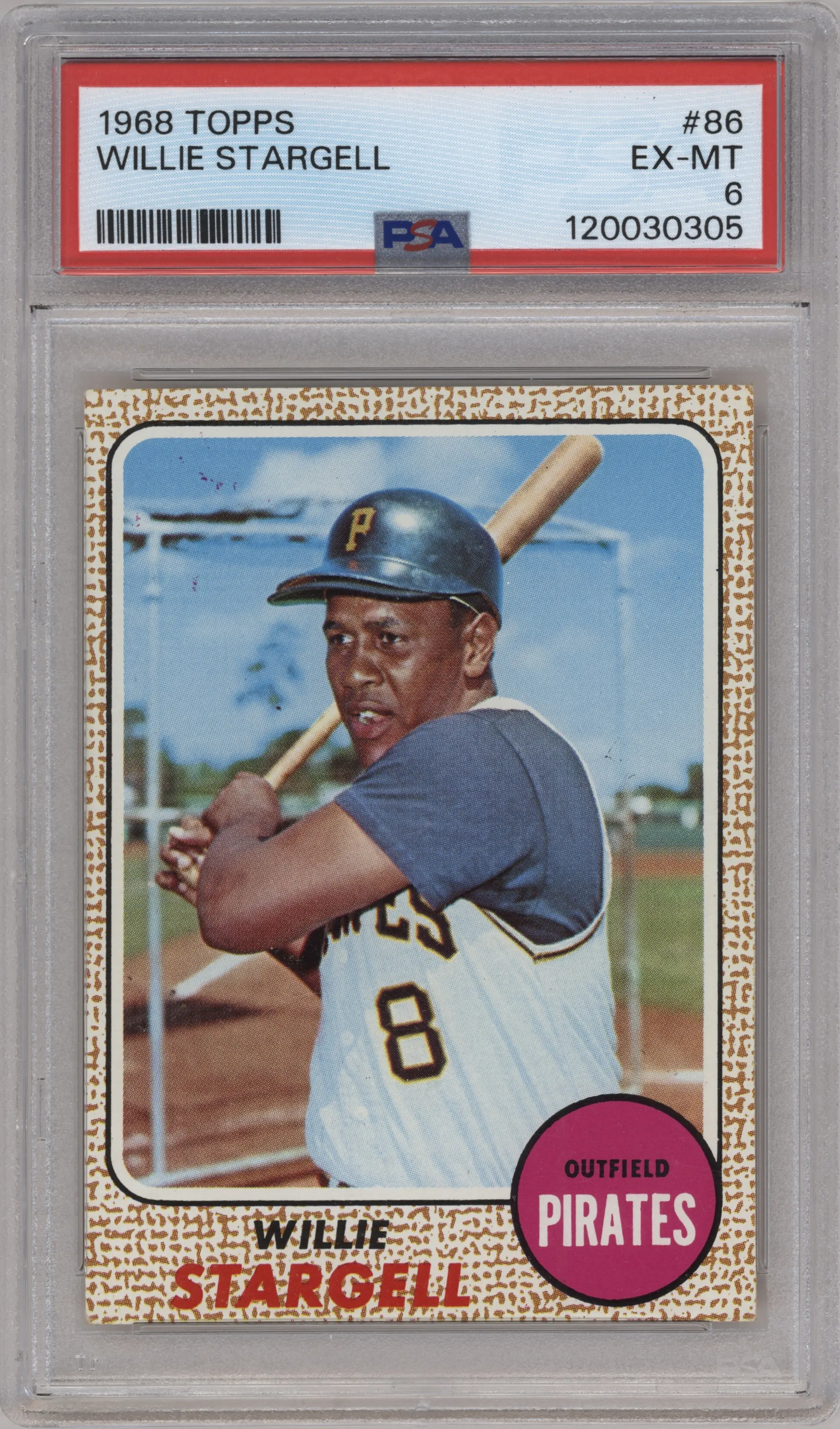 1968 Topps Willie Stargell PSA 6