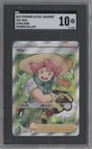 Milo from the 2022 Pokemon SWSH set graded by SGC and given an overall grade of 10.