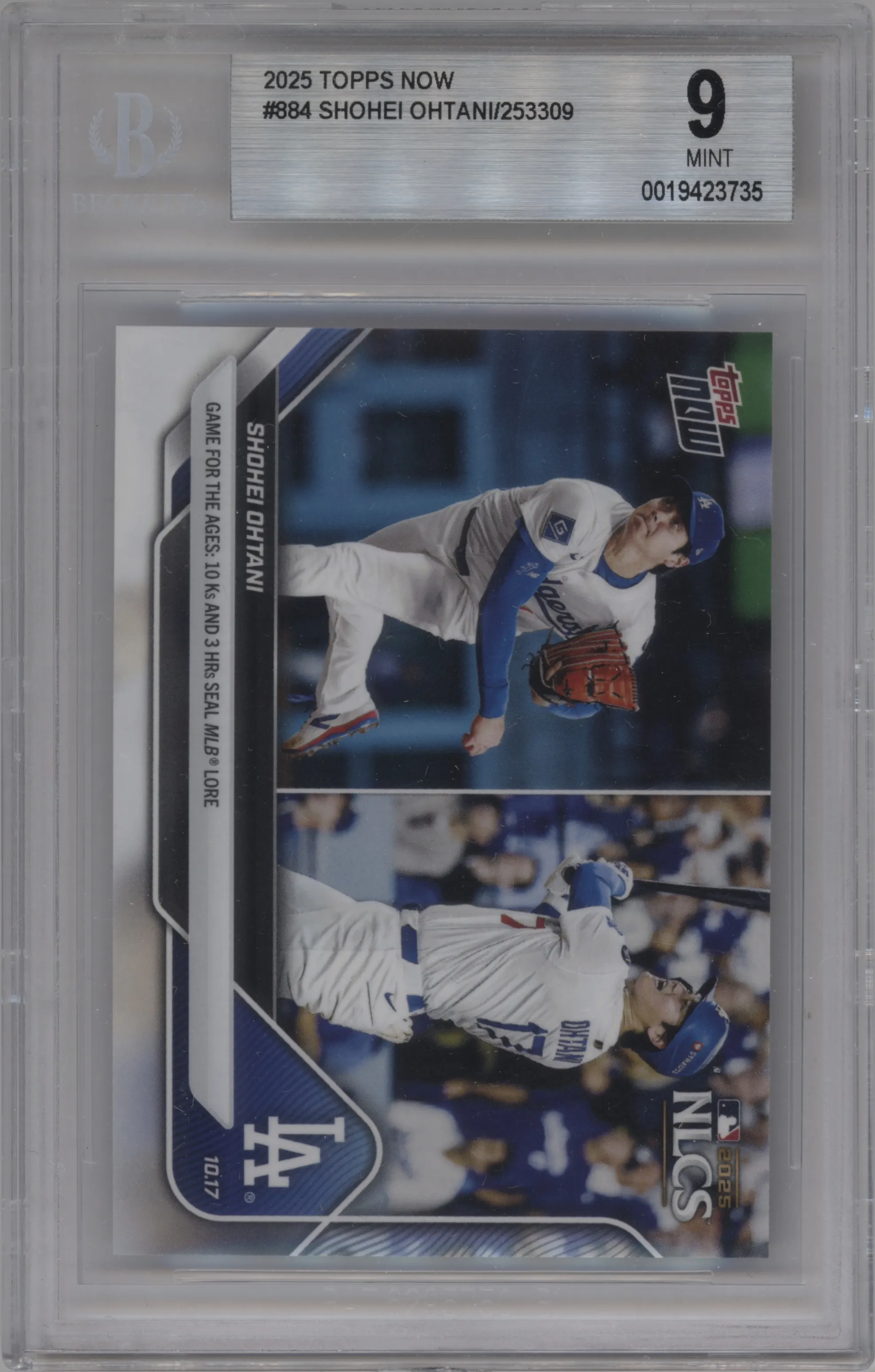 2025 Topps Now Shohei Ohtani #884 BGS 9