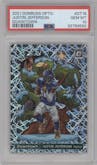 Justin Jefferson from the 2021 Panini Donruss Optic set graded by PSA and given an overall grade of 10.