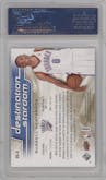 Russell Westbrook from the 2008-09 SP Authentic set graded by PSA and given an overall grade of 10.