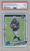 Anthony Richardson from the 2023 Donruss Optic set featuring a Holo parallel graded by PSA and given an overall grade of 9.