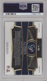 C.J. Stroud from the 2023 Panini Select set featuring a Cosmic parallel graded by PSA and given an overall grade of 9.