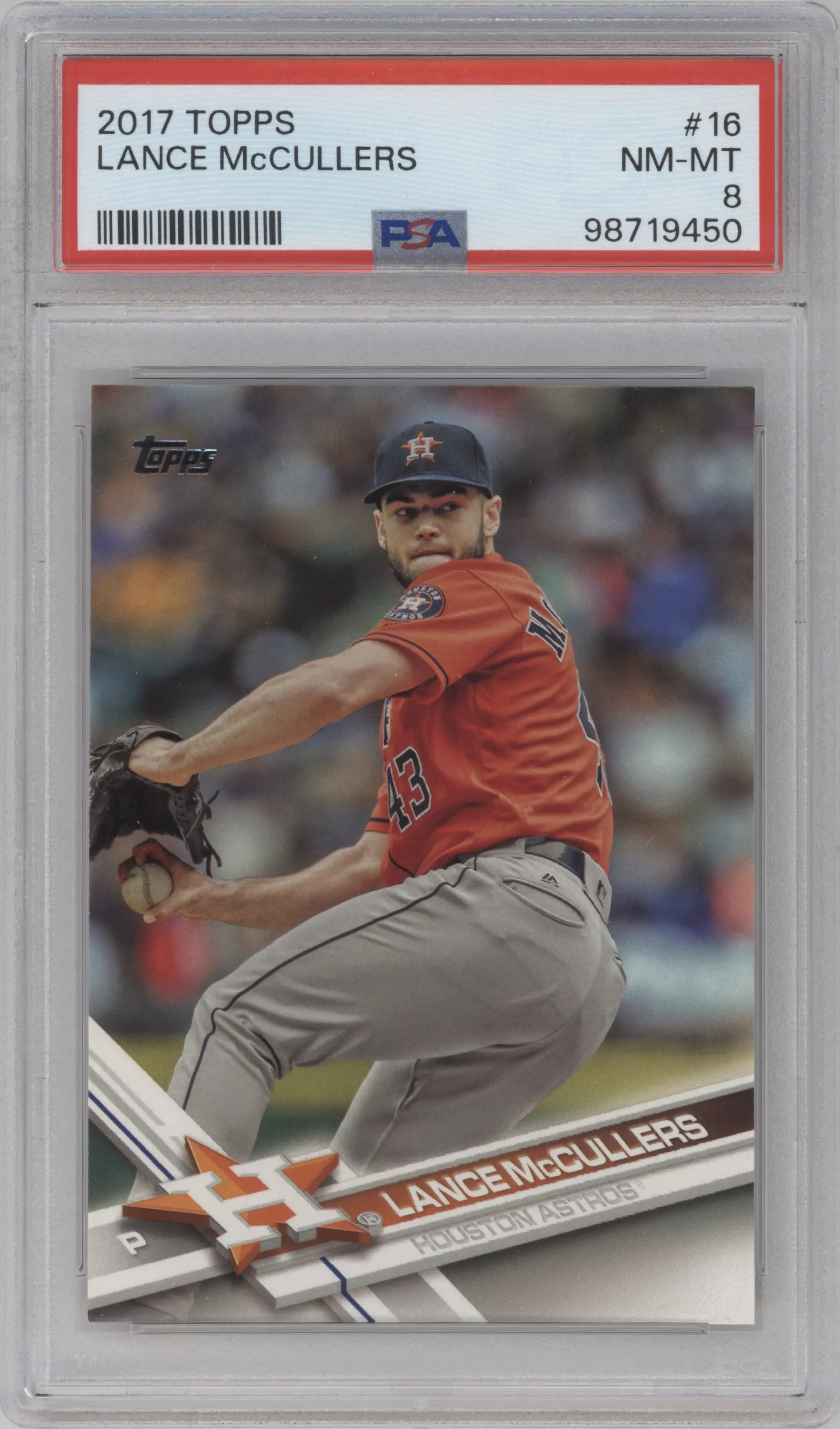 2017 Topps Series 1 Lance McCullers PSA 8