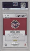 Caitlin Clark from the 2024-25 Panini Instant WNBA set graded by PSA and given an overall grade of 10.