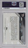 Brock Bowers from the 2024 Topps Now set featuring a Red parallel graded by PSA and given an overall grade of 9.