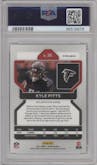 Kyle Pitts from the 2021 Panini Prizm set featuring a Black & White Checker parallel graded by PSA and given an overall grade of 9.