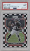 Kyle Pitts from the 2021 Panini Prizm set featuring a Black & White Checker parallel graded by PSA and given an overall grade of 9.
