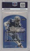 Deion Sanders	 from the 2000 Fleer Ultra set featuring a Gold Medallion parallel graded by PSA and given an overall grade of 9.