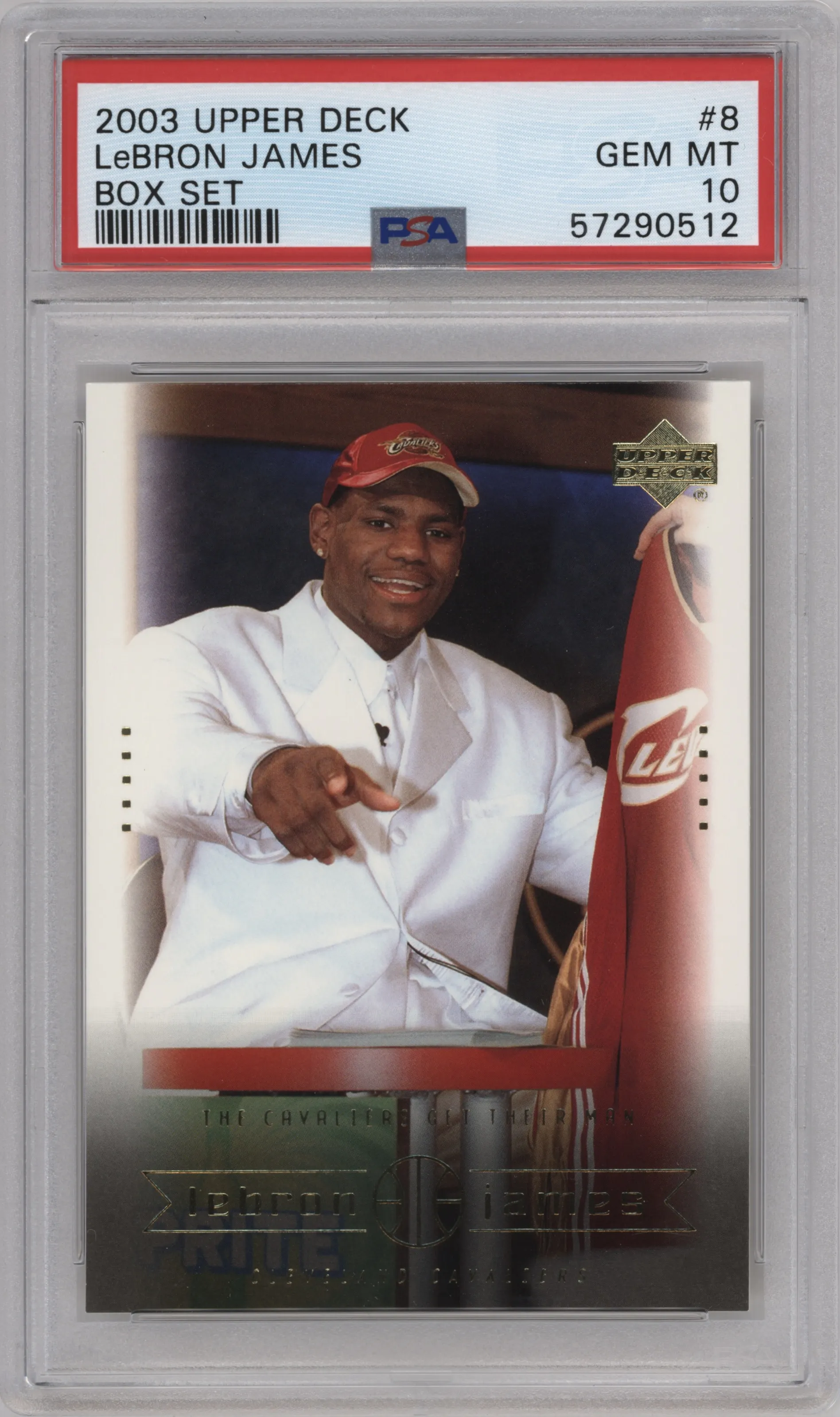 2003 Upper Deck LeBron James Box Set Lebron James #8 PSA 10