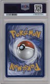 Team Rocket's Meowth from the 2025 Pokemon SV set graded by PSA and given an overall grade of 9.