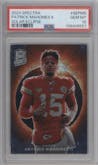  Patrick Mahomes II from the 2024 Panini Spectra set graded by PSA and given an overall grade of 10.