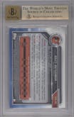 Adley Rutschman from the 2019 Bowman Draft set featuring a Sparkles Refractor parallel graded by Beckett and given an overall grade of 9.5.