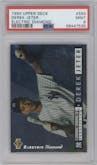 Derek Jeter from the 1994 Upper Deck set featuring a Electric Diamond parallel graded by PSA and given an overall grade of 9.