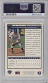 Derek Jeter from the 1994 Upper Deck set featuring a Electric Diamond parallel graded by PSA and given an overall grade of 9.
