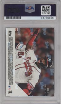 Ronald Acuna Jr. from the 2018 Topps Now Moment of the Week set graded by PSA and given an overall grade of 0.