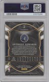 Anthony Edwards from the 2020-21 Panini Select  set featuring a Blue Prizm parallel graded by PSA and given an overall grade of 10.