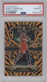 Amen Thompson from the 2023-24 Panini Select  set featuring a Tiger parallel graded by PSA and given an overall grade of 10.