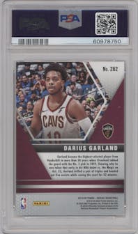 Darius Garland from the 2019-20 Panini Mosaic  set graded by PSA and given an overall grade of 10.