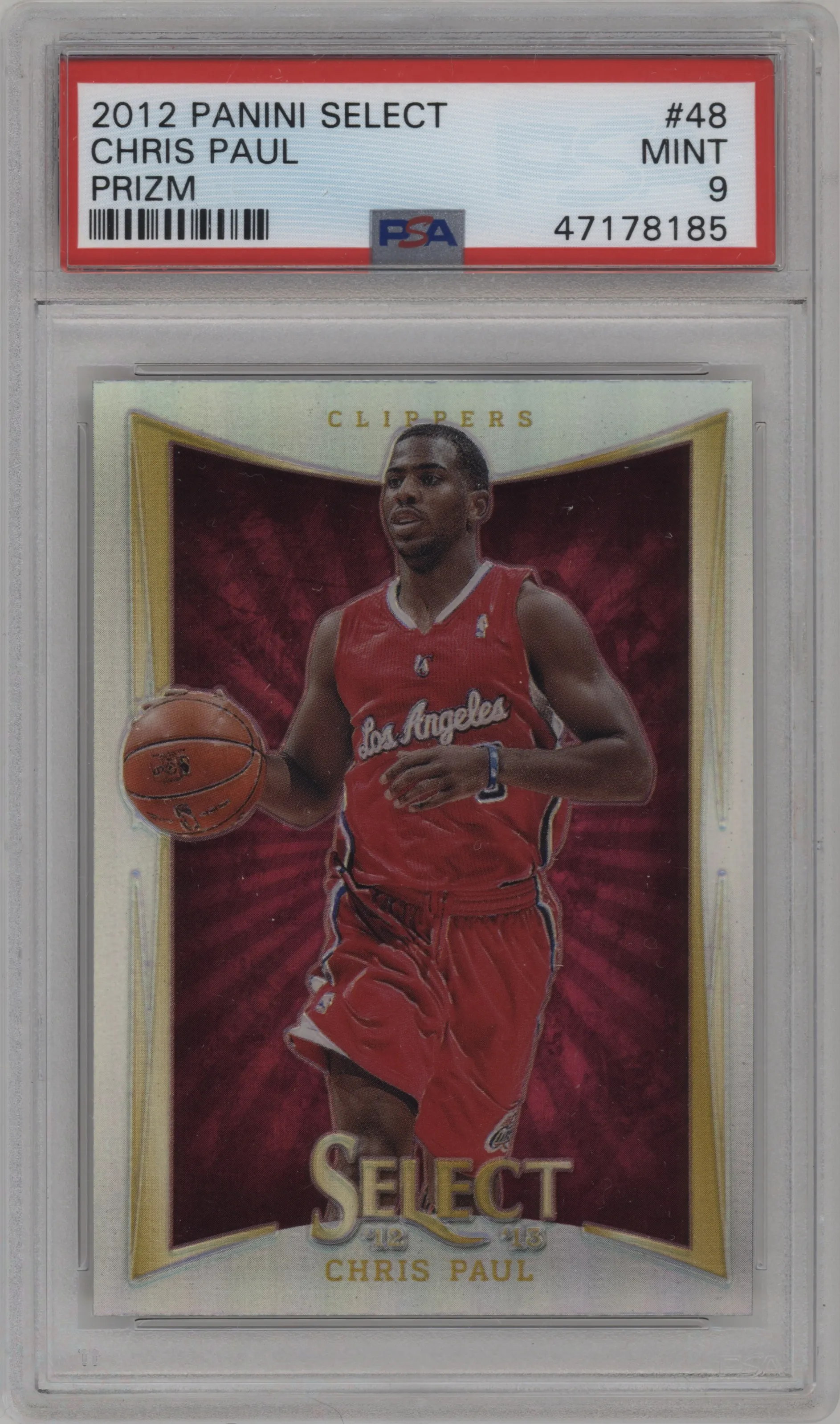 2012 Panini Select Chris Paul Prizm #48 PSA 9