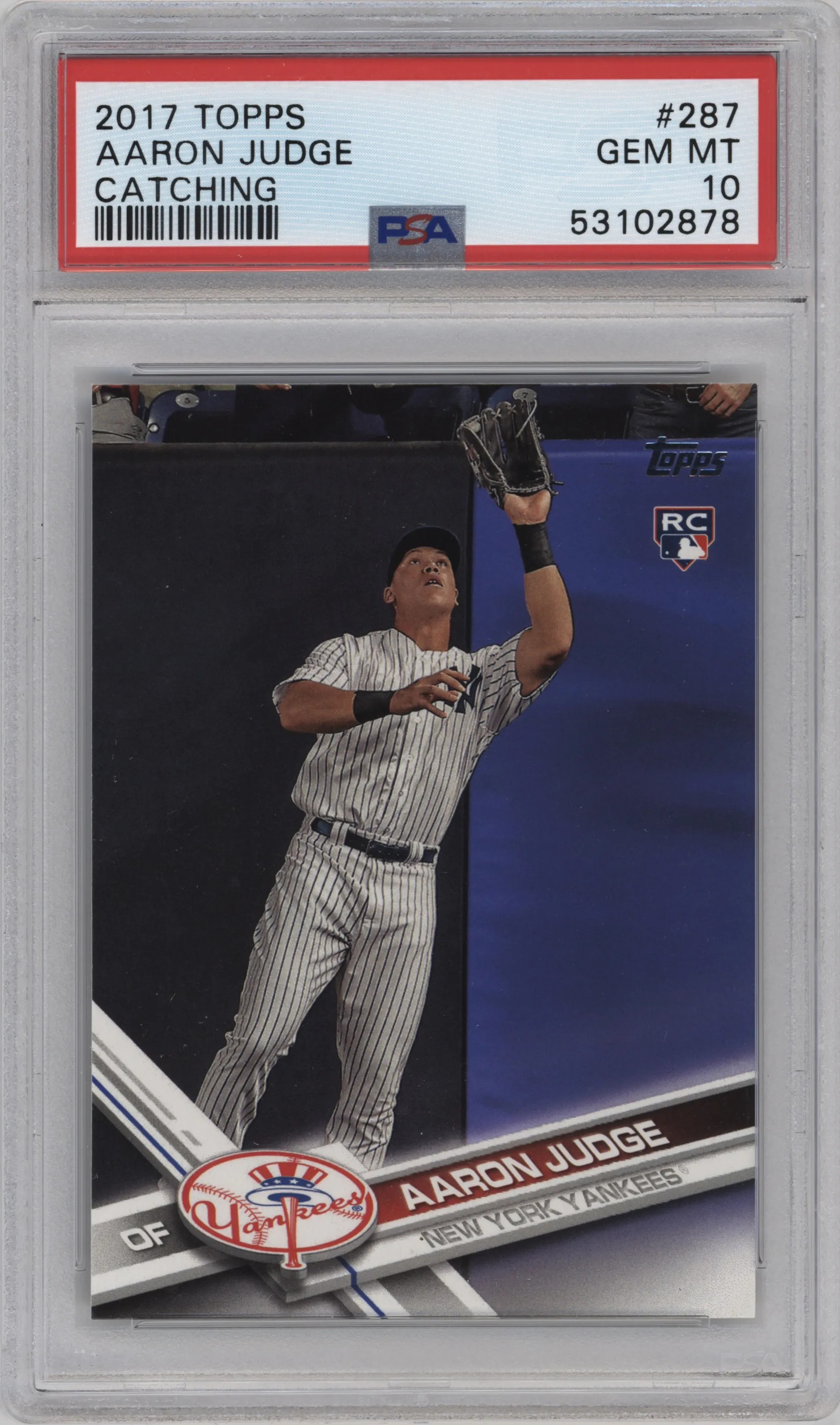 2017 Topps Series 1 Aaron Judge #287 PSA 10