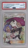 Jessie/James from the 2019 Pokemon S&M  set graded by PSA and given an overall grade of 10.