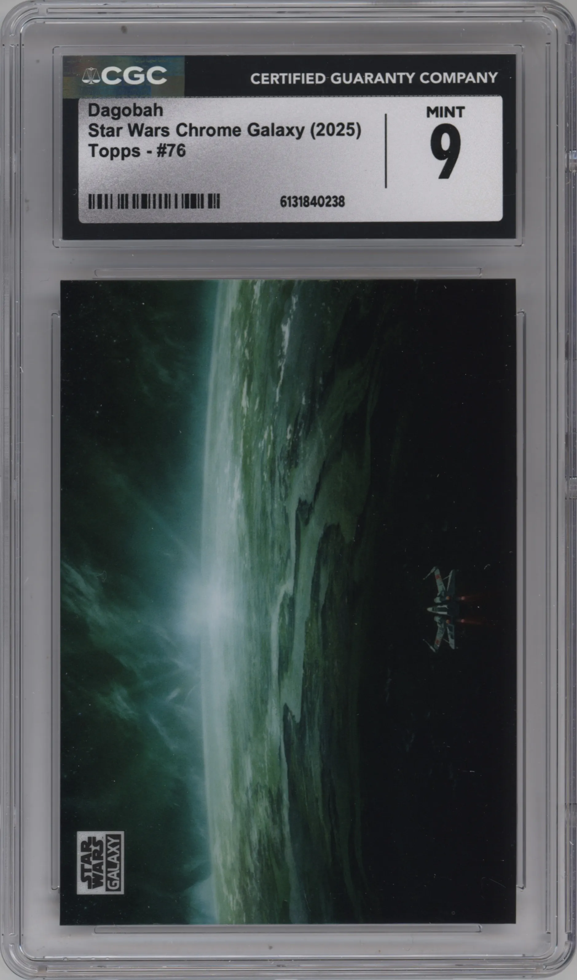 2025 Topps Chrome Star Wars Galaxy Dagobah CGC 9