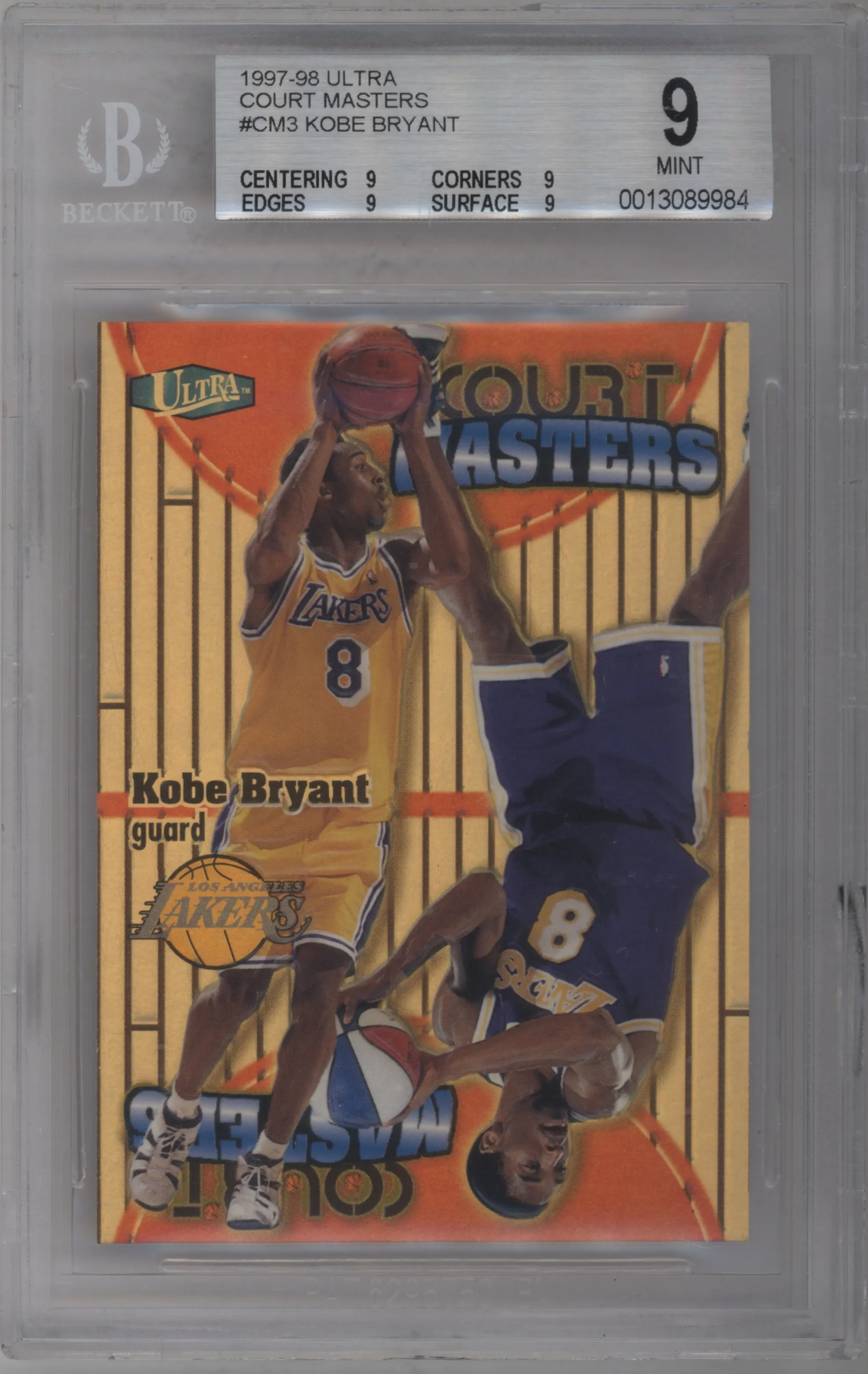 1997 Fleer Ultra Court Masters Kobe Bryant #3CM BGS 9