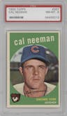 Cal Neeman from the 1959 Topps set graded by PSA and given an overall grade of 8.
