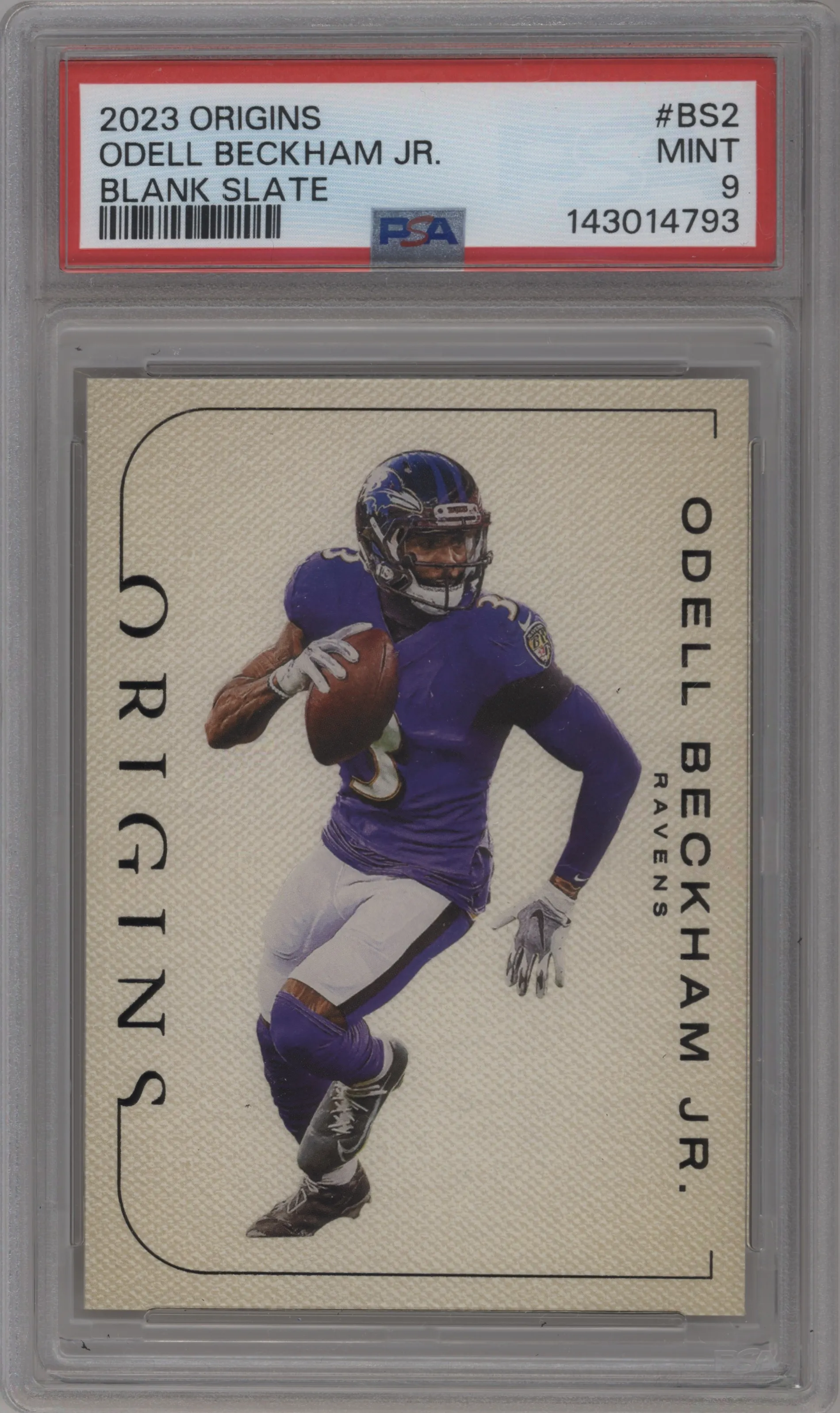 2023 Panini Origins Blank Slate Odell Beckham Jr. PSA 9