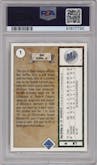 Ken Griffey Jr. from the 1989 Upper Deck set graded by PSA and given an overall grade of 8.