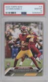 Jayden Daniels from the 2024 Topps Now set graded by PSA and given an overall grade of 10.