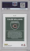 Caleb Williams from the 2024 Donruss set graded by PSA and given an overall grade of 9.