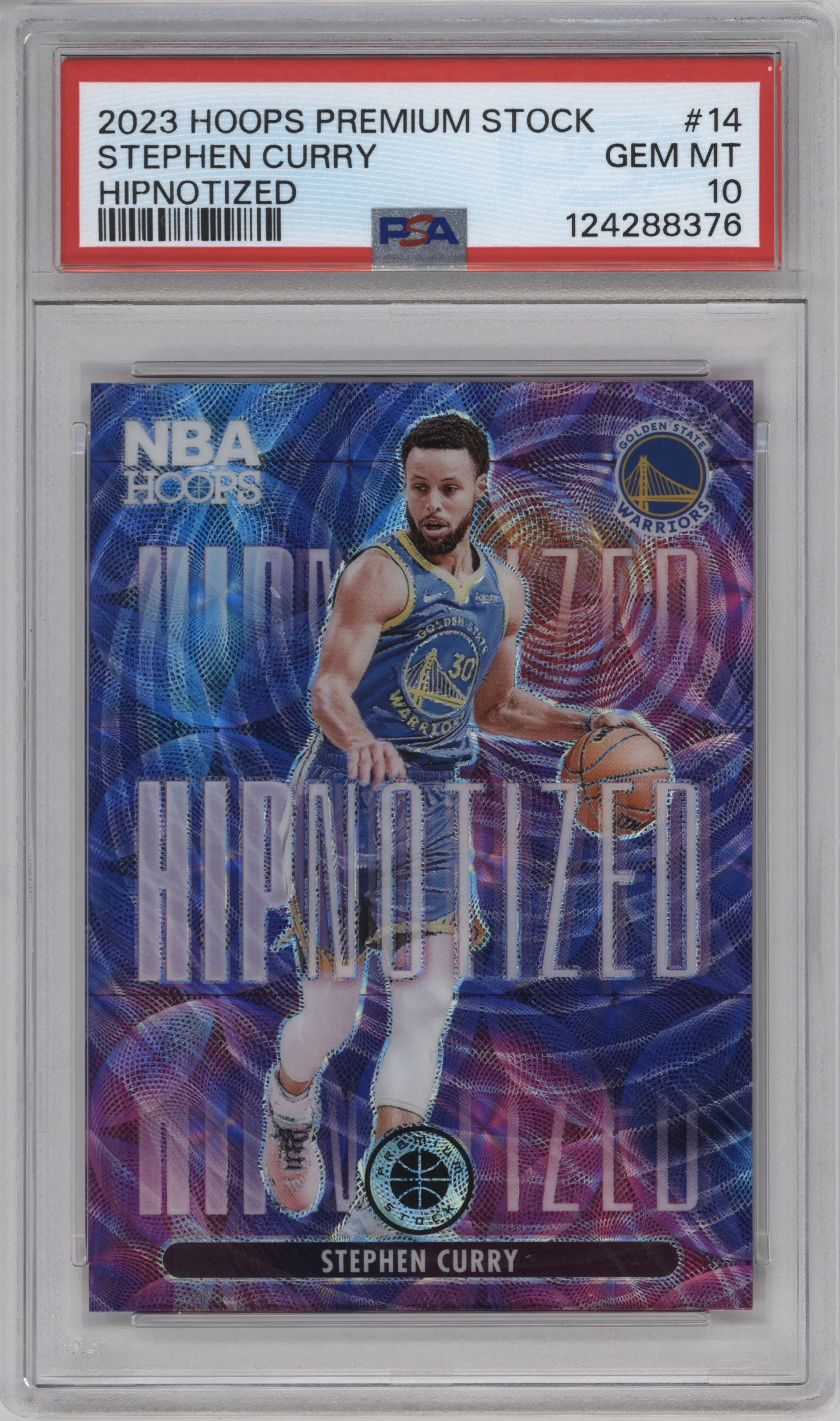 2023 Panini Hoops Premium Stock HIPnotized Premium Stephen Curry PSA 10