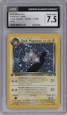 Dark Magneton from the 2000 Pokemon set graded by CSG and given an overall grade of 7.5.