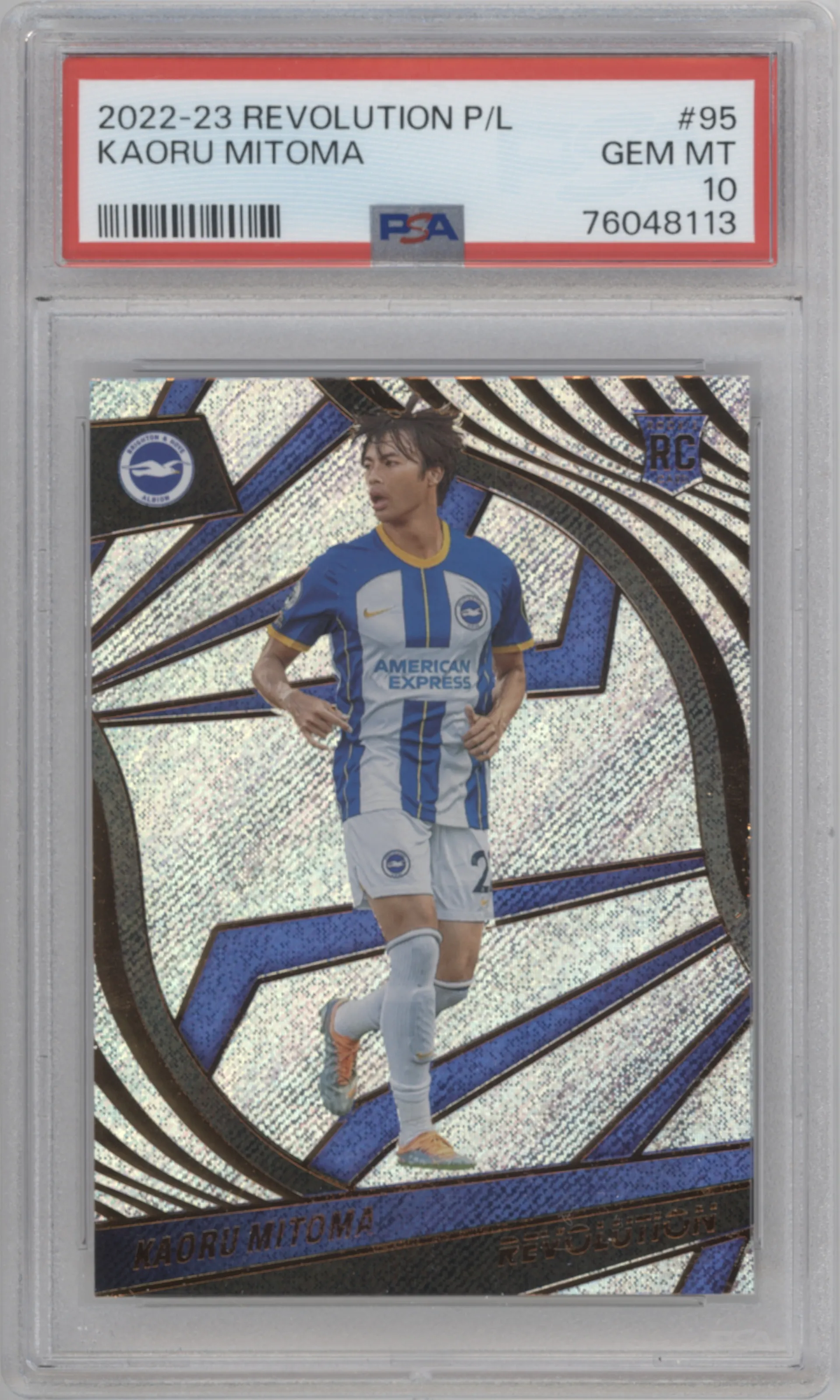 2022 Panini Revolution Premier League Kaoru Mitoma PSA 10