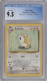 Raticate from the 1999 Pokemon set graded by CSG and given an overall grade of 9.5.
