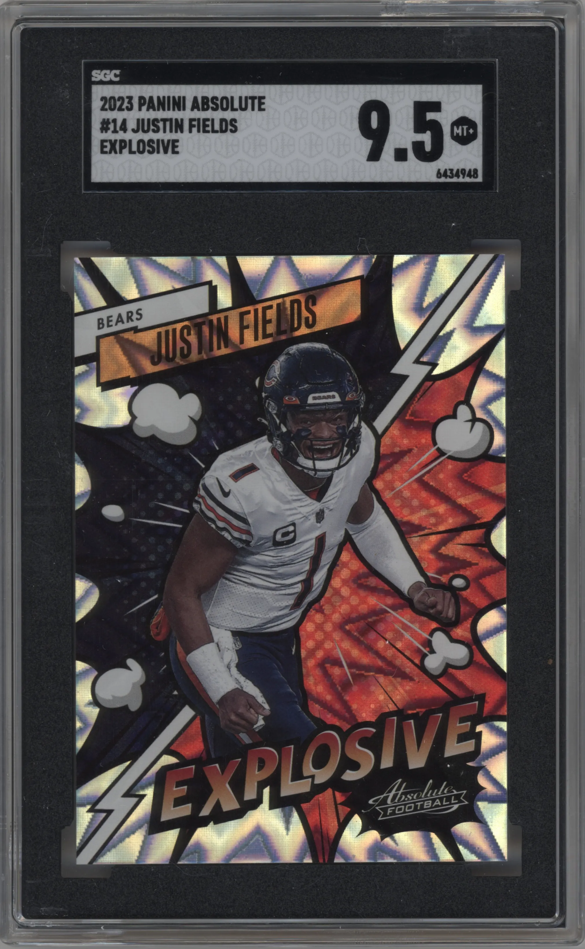 2023 Panini Absolute Explosive Justin Fields #14 SGC 9.5