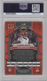 Ja'Marr Chase from the 2023 Panini Mosaic set featuring a Honeycomb parallel graded by PSA and given an overall grade of 10.