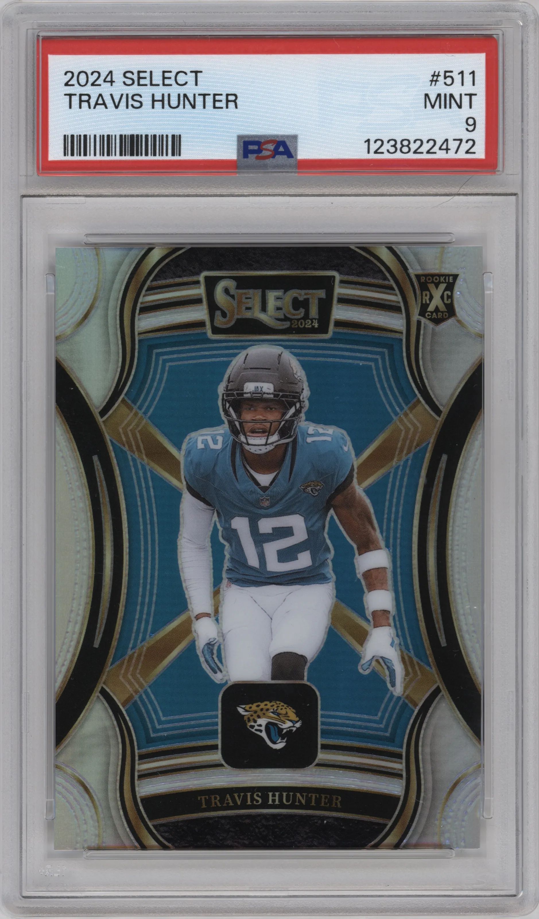 2024 Panini Select '25 XRC Travis Hunter PSA 9
