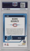 Rome Odunze from the 2024 Donruss set graded by PSA and given an overall grade of 10.