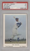 Jim Gilliam from the 1960 Bell Brand Los Angeles Dodgers set graded by PSA and given an overall grade of 3.