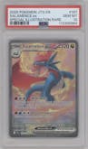 Salamence ex from the 2025 Pokemon SV set graded by PSA and given an overall grade of 10.
