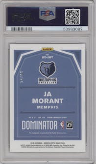 Ja Morant from the 2019-20 Panini Donruss Optic set graded by PSA and given an overall grade of 10.