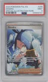 Dendra from the 2023 Pokemon SV set graded by PSA and given an overall grade of 9.